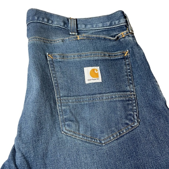 Carhartt Mens Force relaxed fir low rise 5 pockets Jeans Size 38x30 - Picture 2 of 11